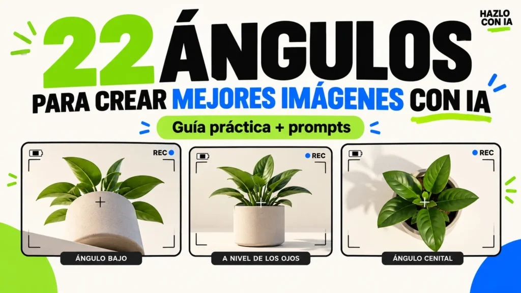 22 ángulos de cámara para mejorar imágenes generadas con inteligencia artificial