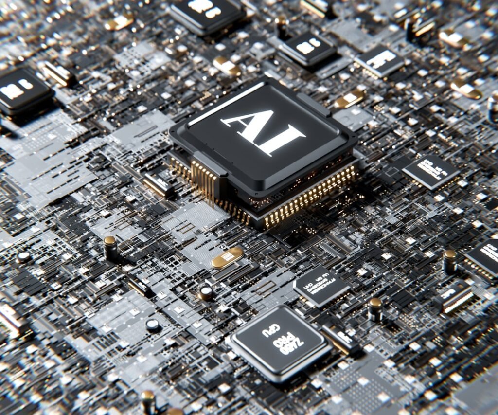 Procesador para inteligencia artificial que representa el nuevo chip MediaTek Dimensity 9600 Pro