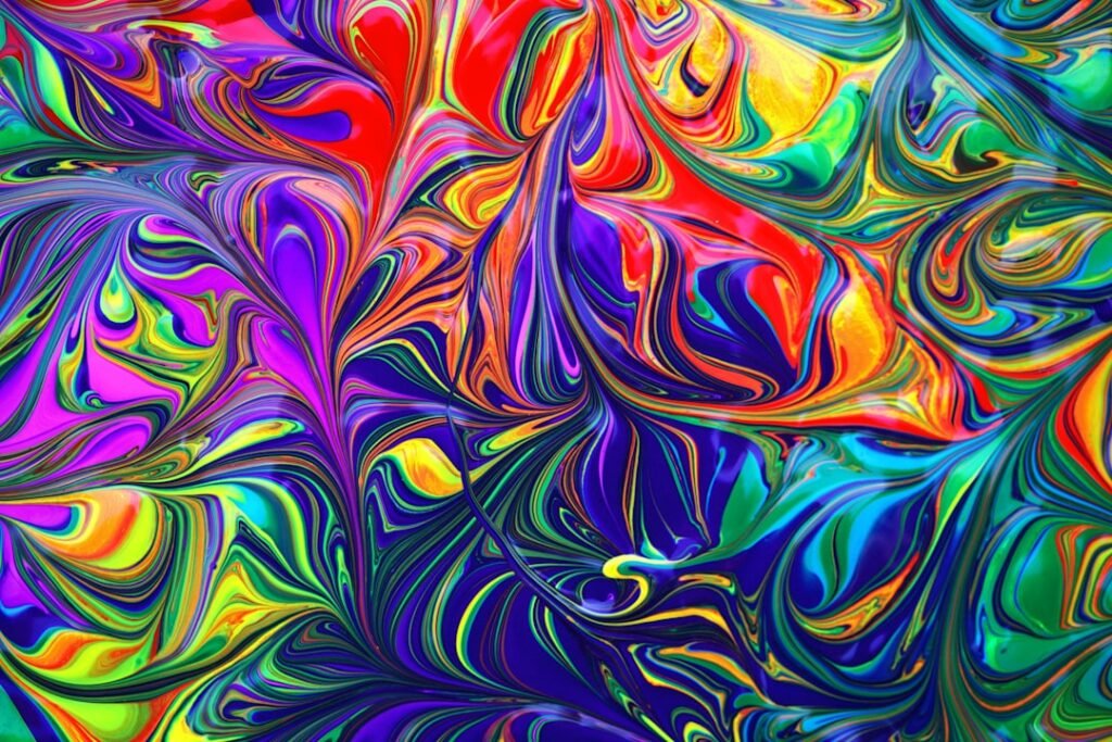 Composición de colores para crear imágenes con inteligencia artificial