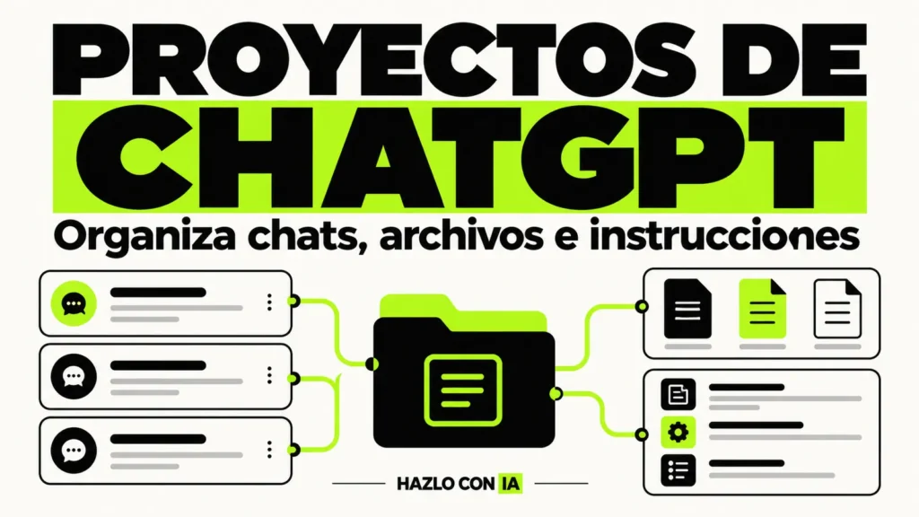 Cómo organizar chats, archivos e instrucciones con Proyectos de ChatGPT